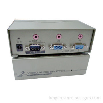 1:2 VGA/Audio Splitter, 350MHz Frequency